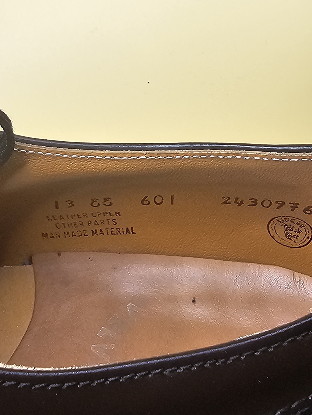 Mason Velvet-eez Mens Lace Up Brown size 13 EE Dress Shoe - Picture 9 of 14